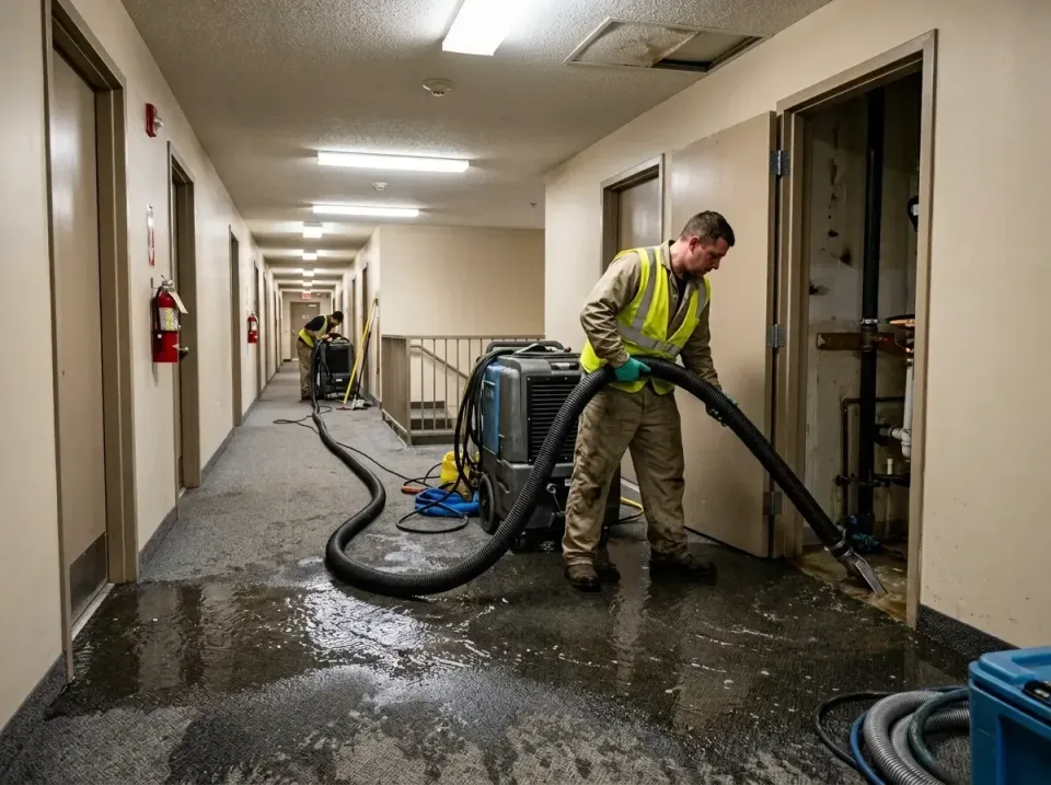 multi-unit-apartment-hallway-f-005 — frequently asked questions, Emergency Burst Pipe Water Extraction & Removal in Summerli…